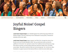 Tablet Screenshot of joyfulnoisegospelsingers.org